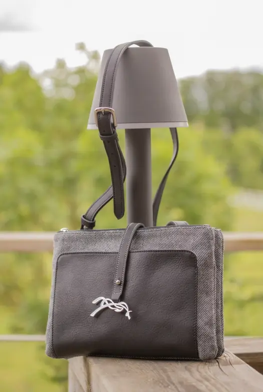 Pénélope Pablito Large Chevron & Leather Penelope