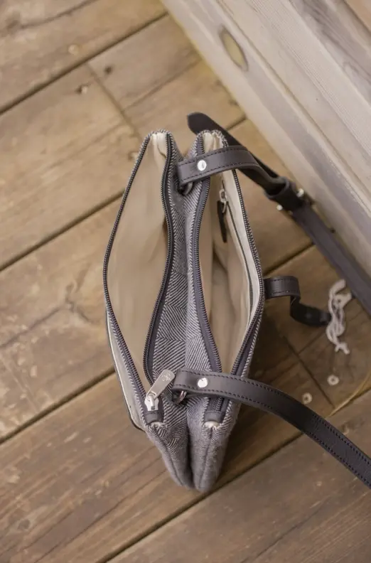 Pénélope Pablito Large Chevron & Leather Penelope