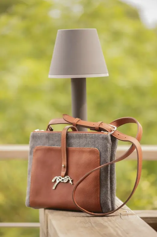 Pénélope Pablito Large Chevron & Leather Penelope