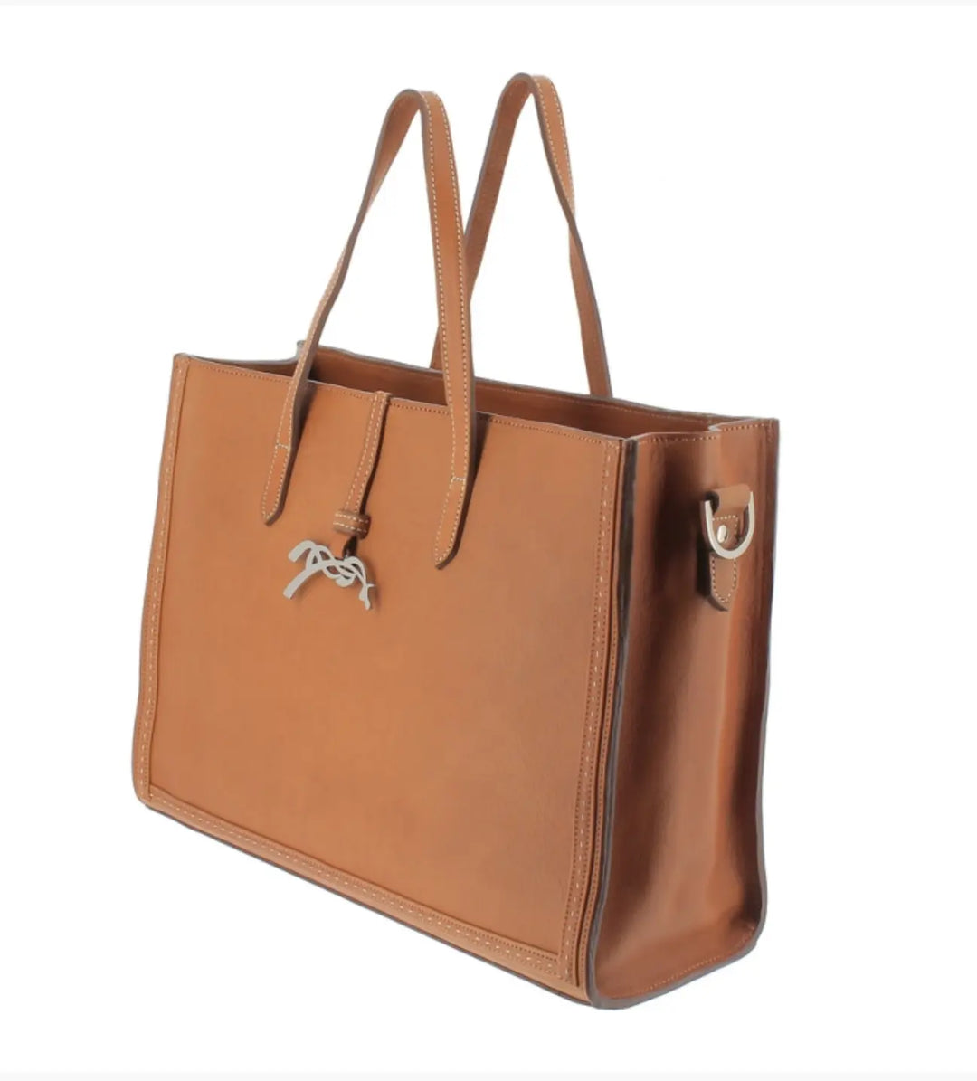 Pénélope Romane Zip Top Bag - Cognac Penelope