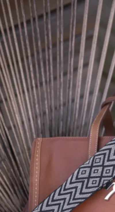 Pénélope Romane Zip Top Bag - Cognac Penelope