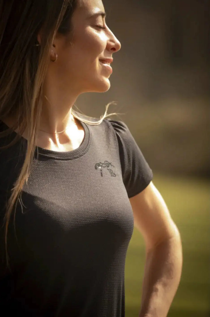 Pénélope Techty Short Sleeve Perforated Tee Penelope