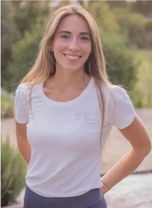 Pénélope Techty Honey Short Sleeve Perforated Tee Penelope