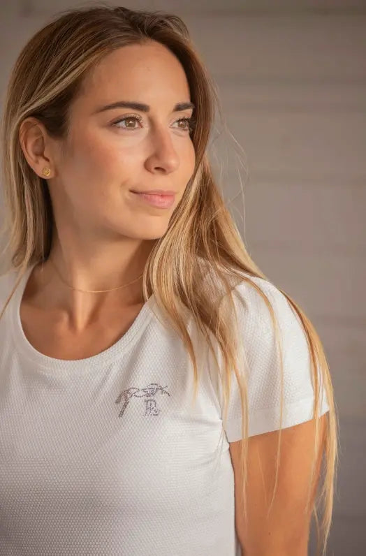 Pénélope Techty Honey Short Sleeve Perforated Tee Penelope