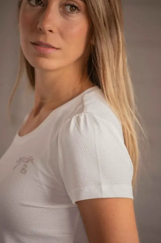 Pénélope Techty Honey Short Sleeve Perforated Tee Penelope