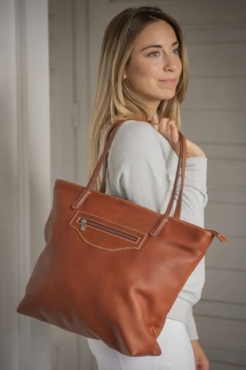 Pénélope Toti Leather Tote Bag Penelope