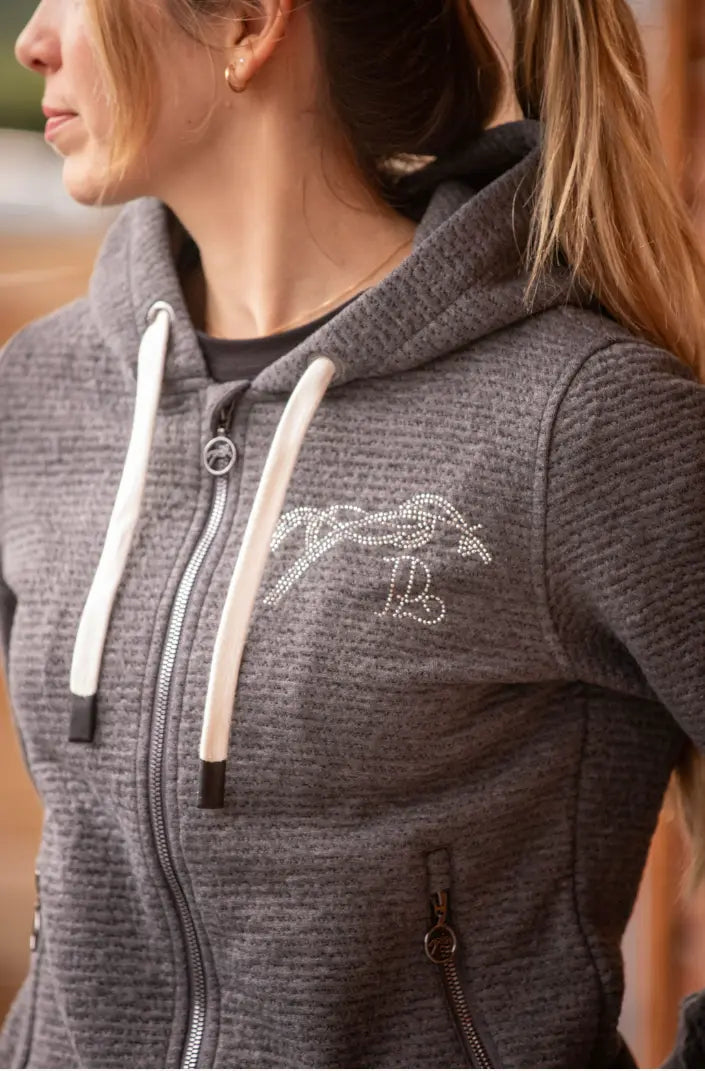 Pénélope Tressy Flock Zip Hooded Jacket Penelope