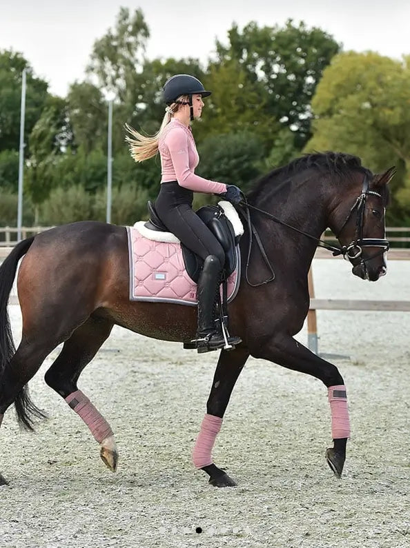 Pink Pearl Dressage Pad Equestrian Stockholm