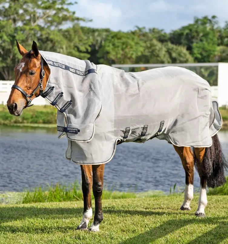 Rambo Protector Integrated Fly Sheet - Attached Hood Horseware
