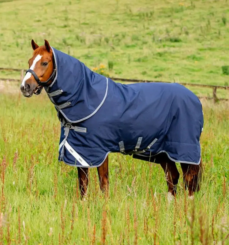 Rhino Plus Turnout Sheet with Detachable Neck Hood (0g -450g fill options) Horseware