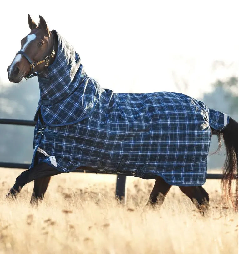 Rhino Plus Turnout Sheet with Detachable Neck Hood (0g -450g fill options) Horseware