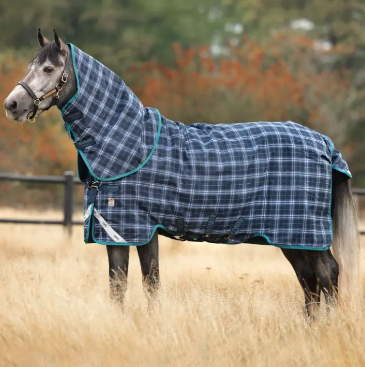 Rhino Plus Turnout Sheet with Detachable Neck Hood (0g -450g fill options) Horseware