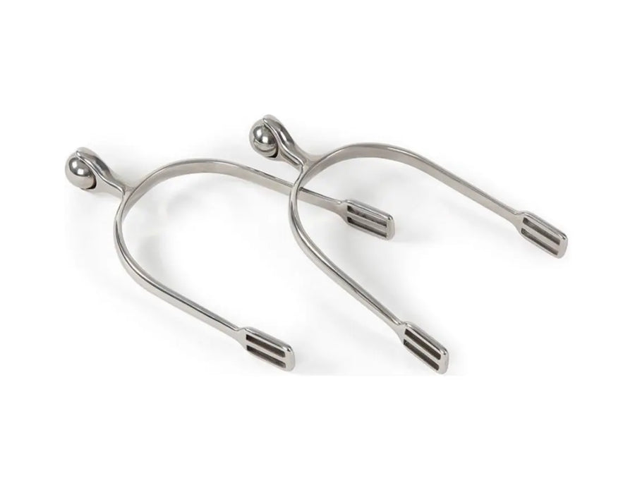 Roller Ball Stainless Steel Spurs Shires Equestrian