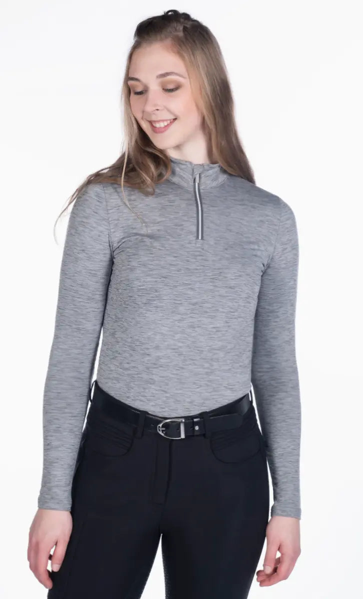 Rosewood Melange Midweight 1/4 Zip HKM
