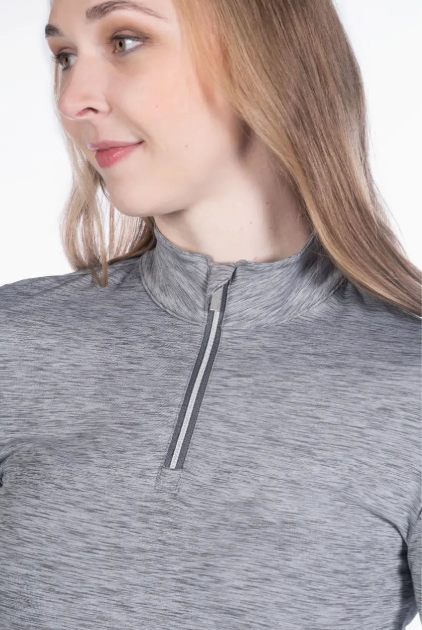 Rosewood Melange Midweight 1/4 Zip HKM