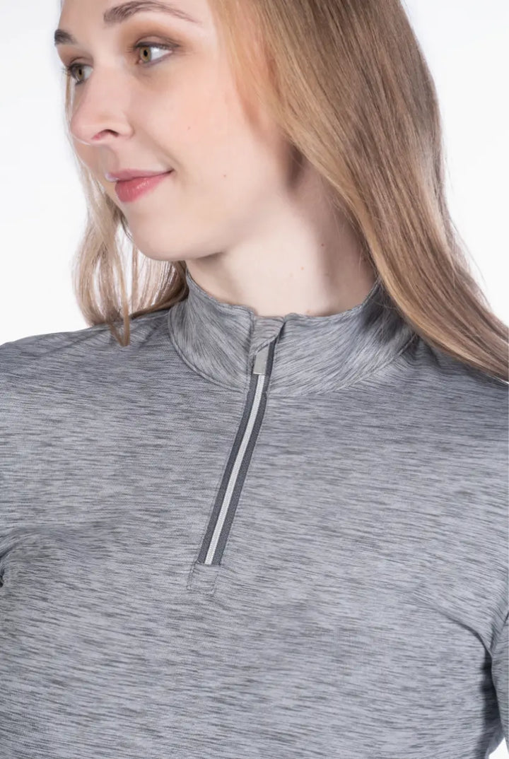 Rosewood Melange Midweight 1/4 Zip HKM
