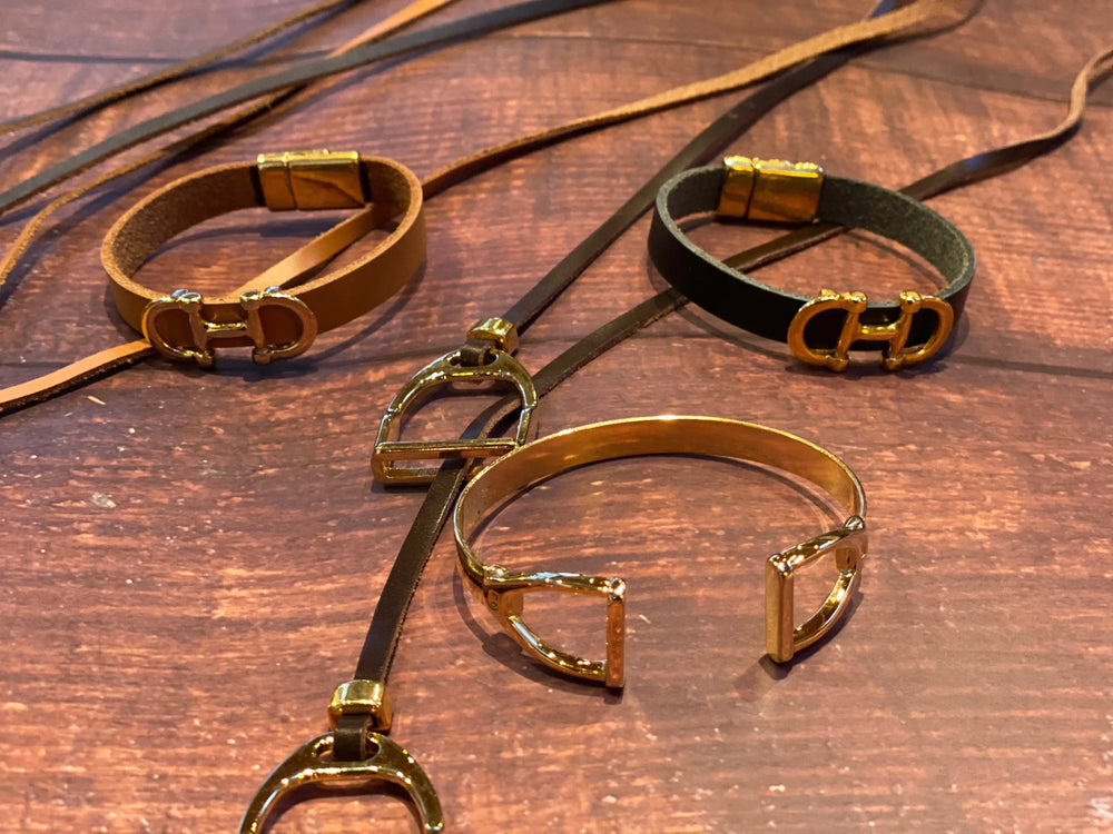 Sally Stirrup Leather Adjustable Necklace Lilo Collections