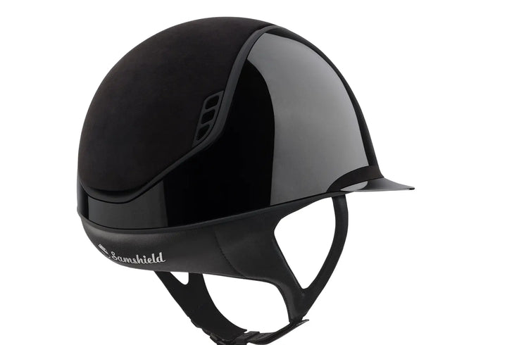 Samshield Miss Shield Shadowmatt 2.0 Alcantra Front and Band Helmet ALL BLACK