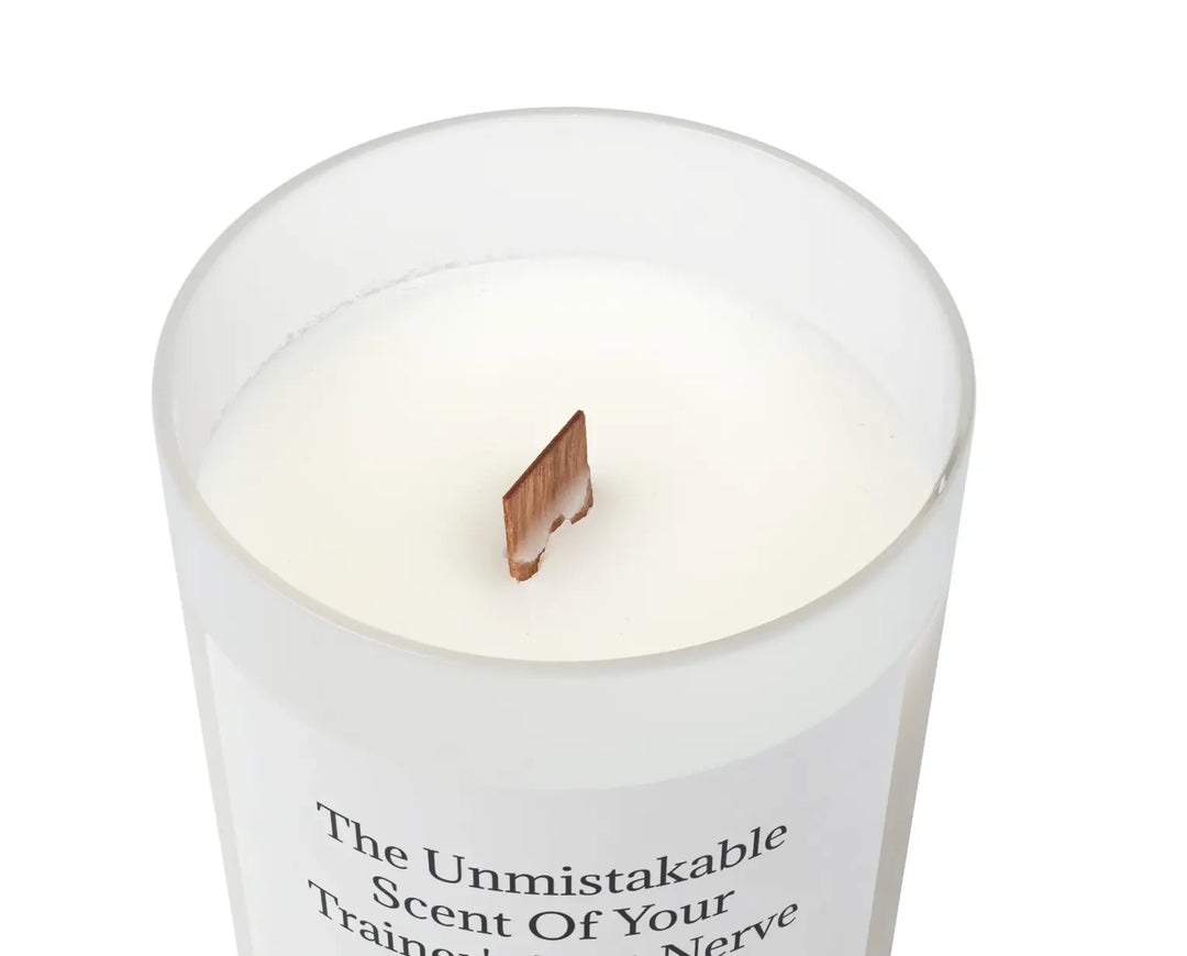 Scent of Trainer's Last Nerve Soy Wax Candle un.sus.tain.a.ble apparel