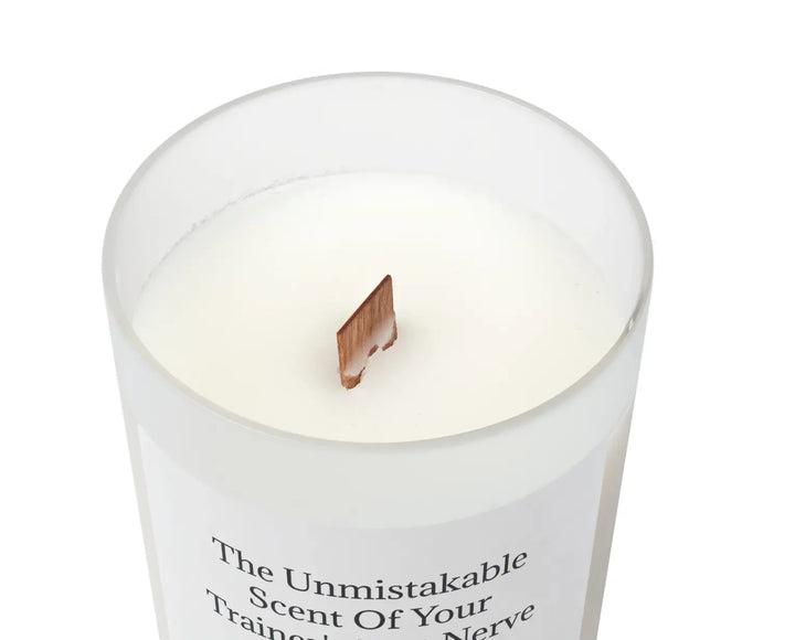 Scent of Trainer's Last Nerve Soy Wax Candle un.sus.tain.a.ble apparel