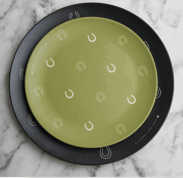 Lucky Horseshoe Side Salad Plate (set of 4)