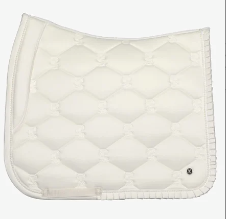PS of Sweden Pearl Ruffle Dressage Pad#color_off-white