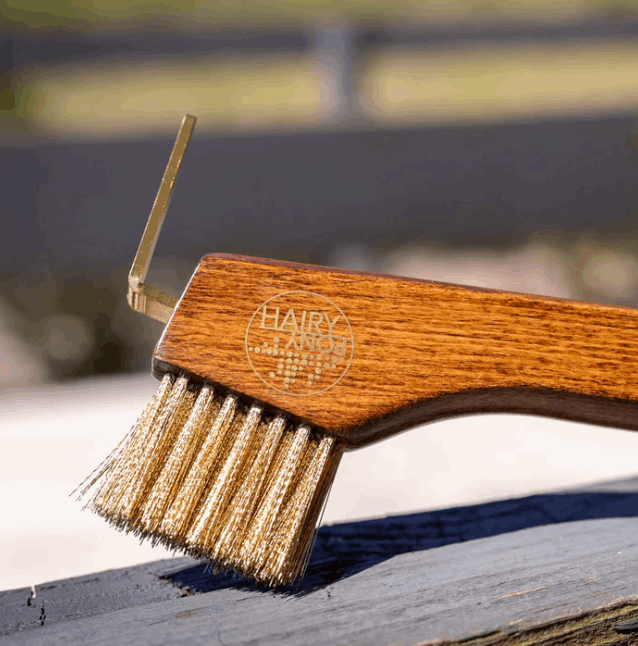 Hairy Pony Copper Bristle Wooden Hoof Pick