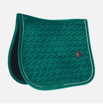 Kentucky Velvet Saddle Pad Jumping#color_dark-hunter-green