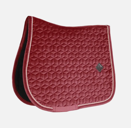 Kentucky Velvet Saddle Pad Jumping#color_bordeaux