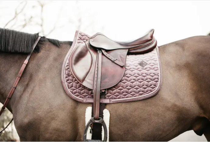 Kentucky Velvet Saddle Pad Jumping#color_light-plum