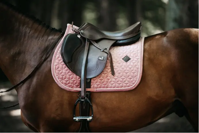 Kentucky Velvet Saddle Pad Jumping#color_light-pink