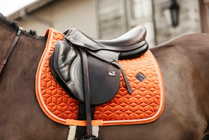 Kentucky Velvet Saddle Pad Jumping#color_orange