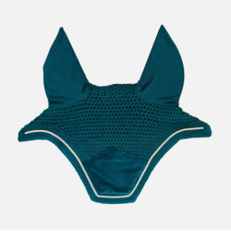 Fly Veil Bonnet Wellington Velvet Collection#color_emerald-teal