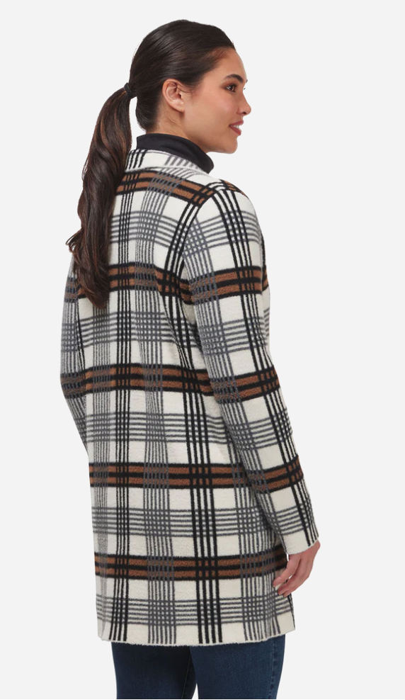 Plaid Sweater Jacket