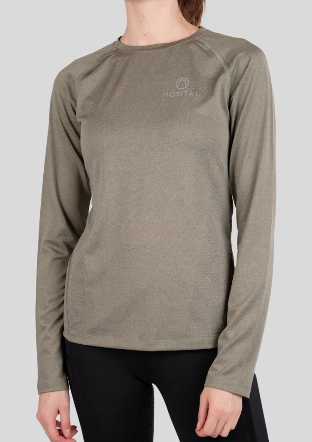 Birgitte Base Layer - Olive Melange