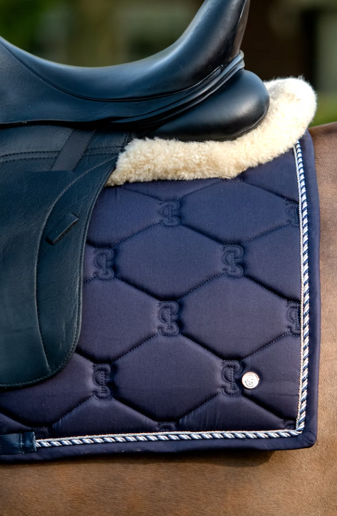 Signature Saddle Pad  - Navy Blue