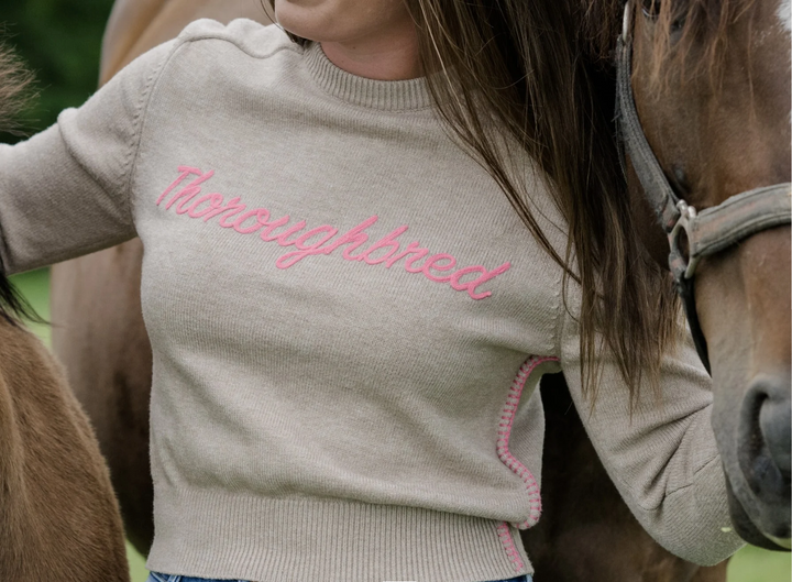 The Thoroughbred Sweater (proceeds benefit Thoroughbred rescue)