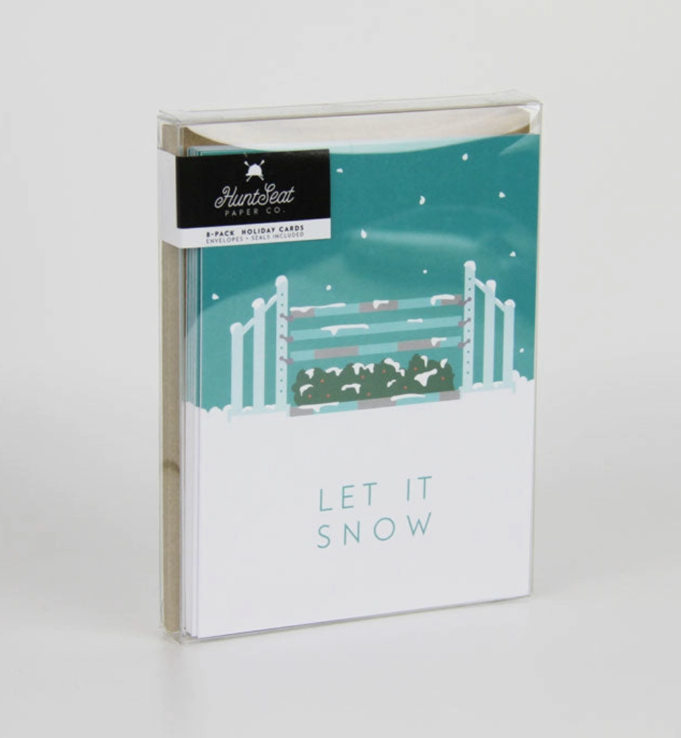 Let It Snow Jump Standards (Set of 8) Christmas Cards