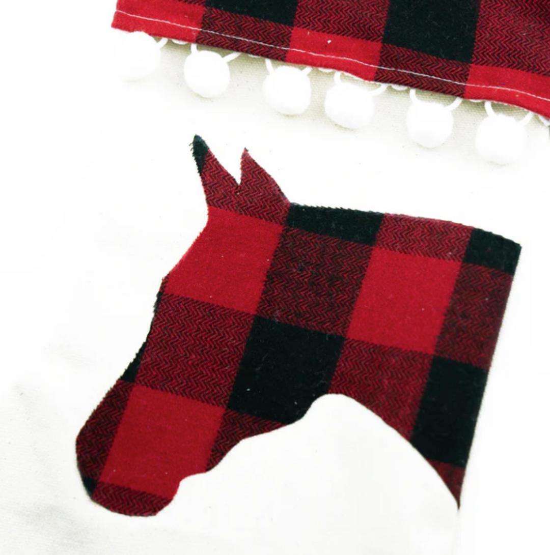 Hand Made Horse Christmas Stocking