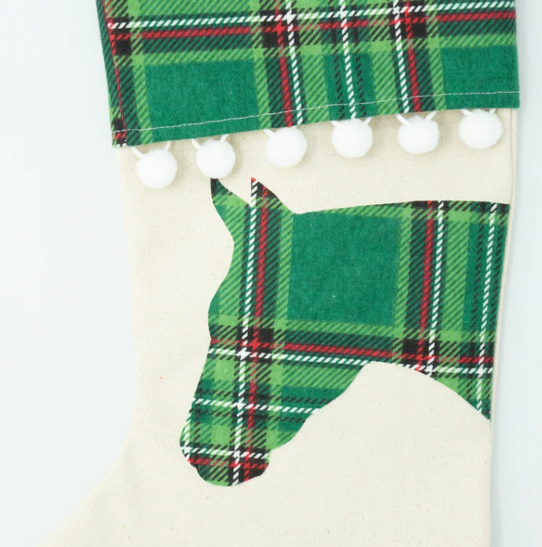 Hand Made Horse Christmas Stocking