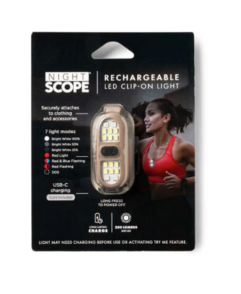 Night Scope®️ Rechargeable Clip On LED Light