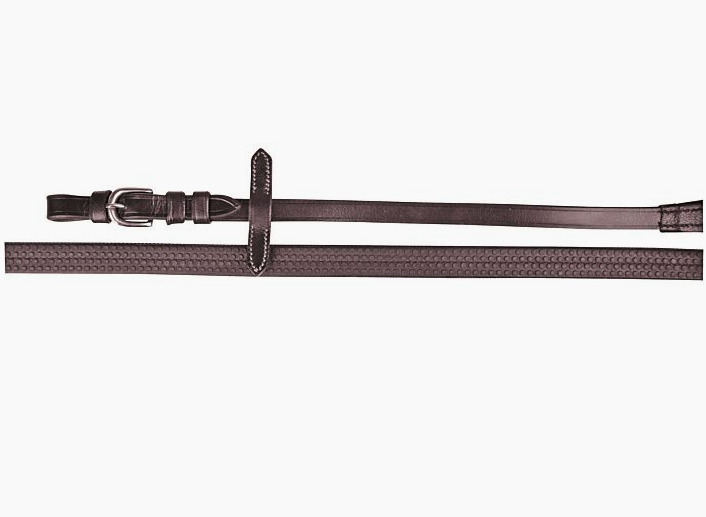 HKM Leather & Rubber Grip Reins