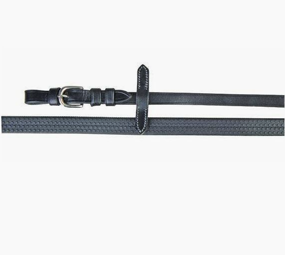 HKM Leather & Rubber Grip Reins