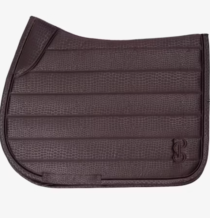 Desert Stripe Jump Saddle Pad - Coffee