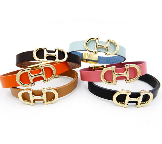 Bilbao Leather Snaffle Bracelet