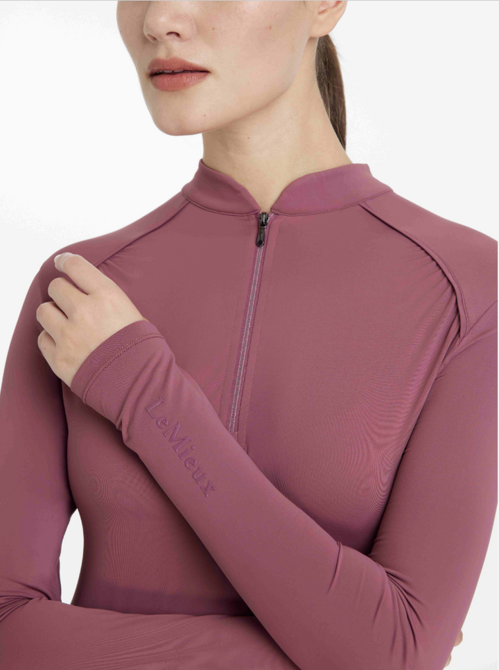 LeMieux Hayden Lightweight Vented Base Layer - Rosewood