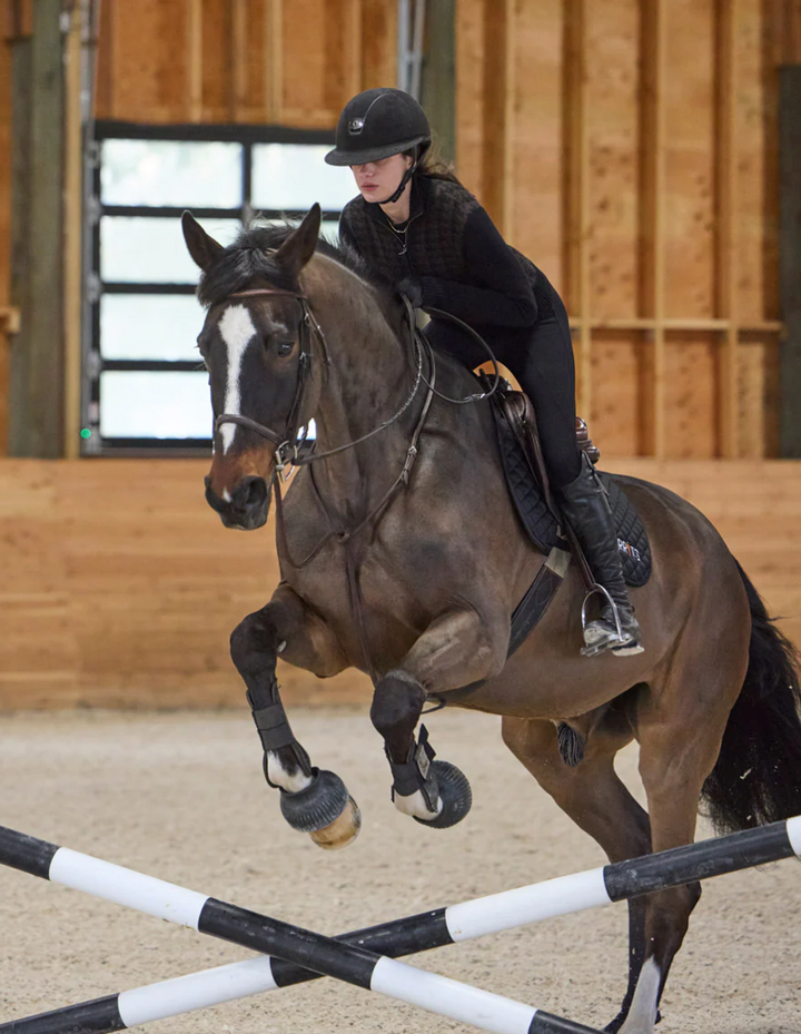 Houndstooth Full Zip Sweater - Black & Carob