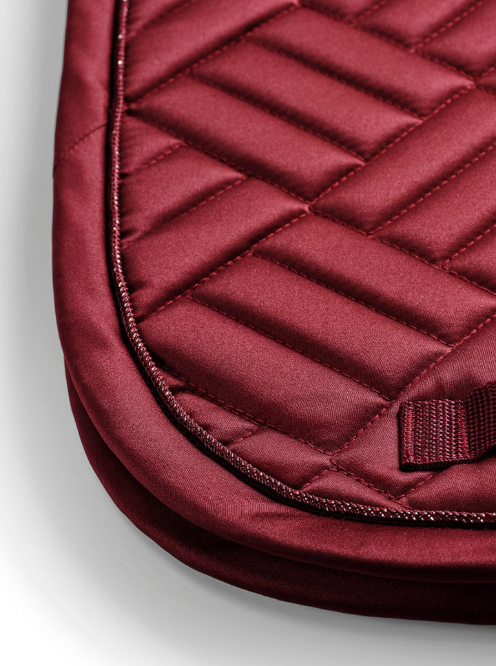 Equestrian Stockholm Saddle Pad Modern Bordeaux