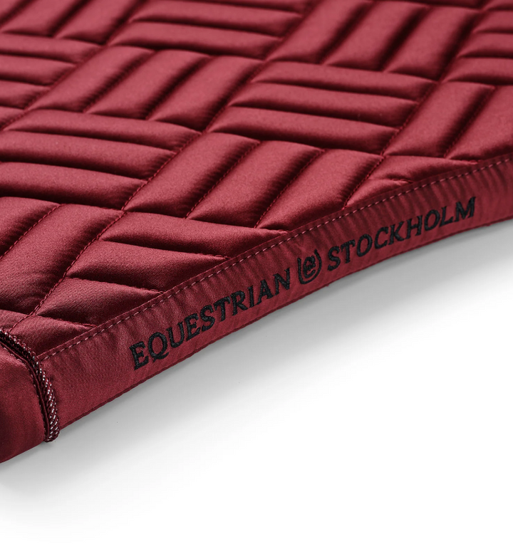 Equestrian Stockholm Saddle Pad Modern Bordeaux