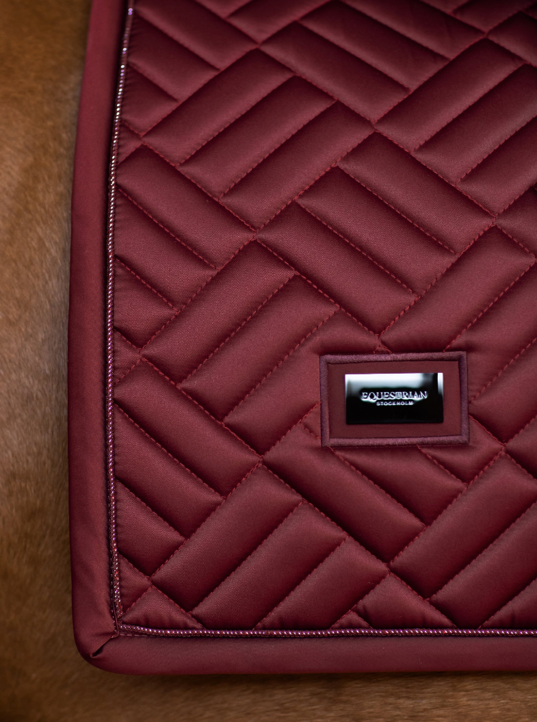 Equestrian Stockholm Saddle Pad Modern Bordeaux